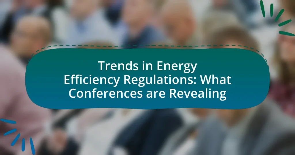 Trends in Energy Efficiency Regulations: What Conferences are Revealing