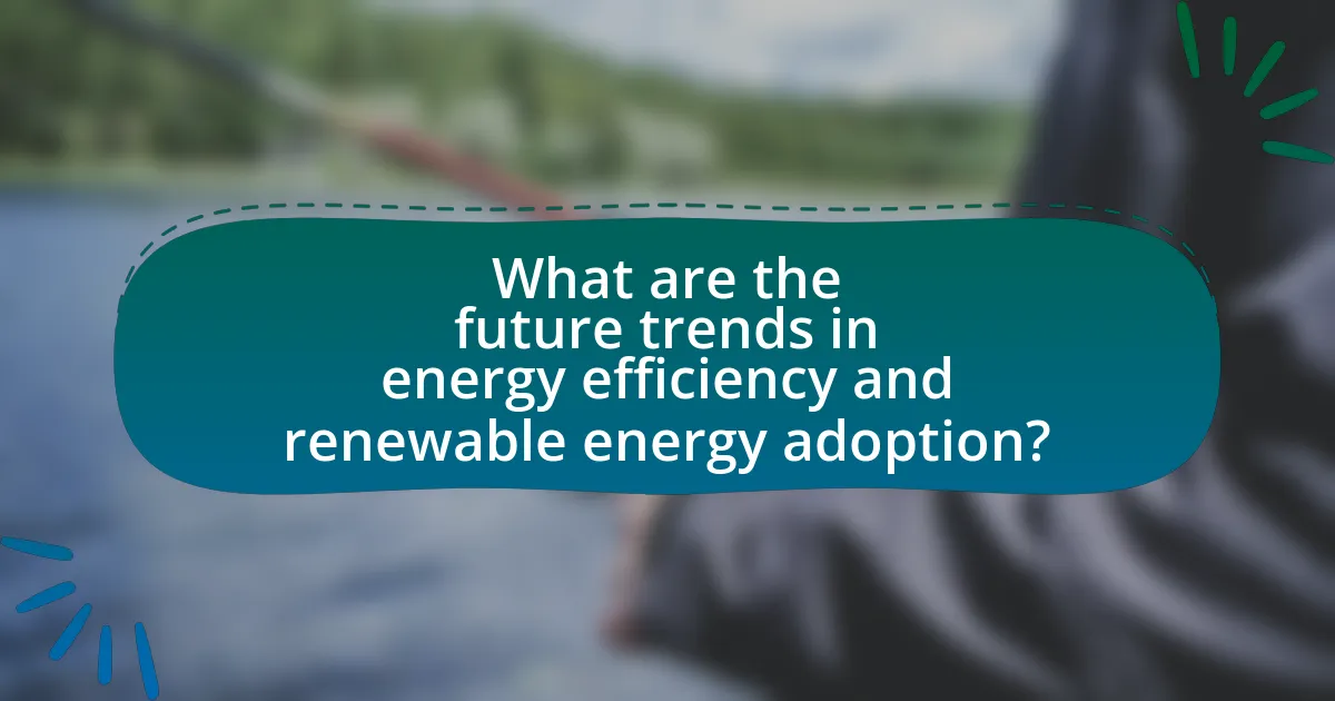 What are the future trends in energy efficiency and renewable energy adoption?
